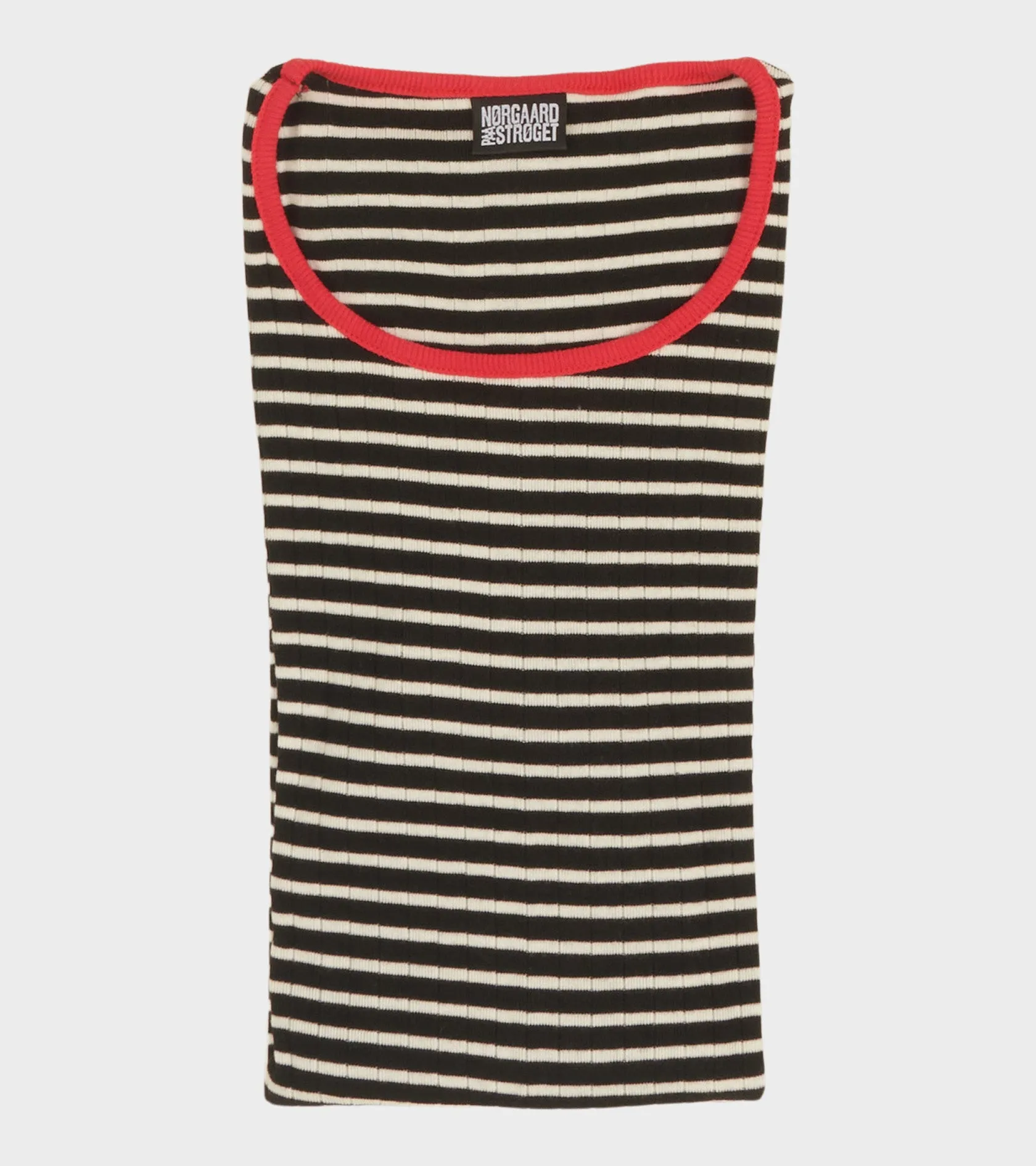 101 Rib Black/Ecru/Red