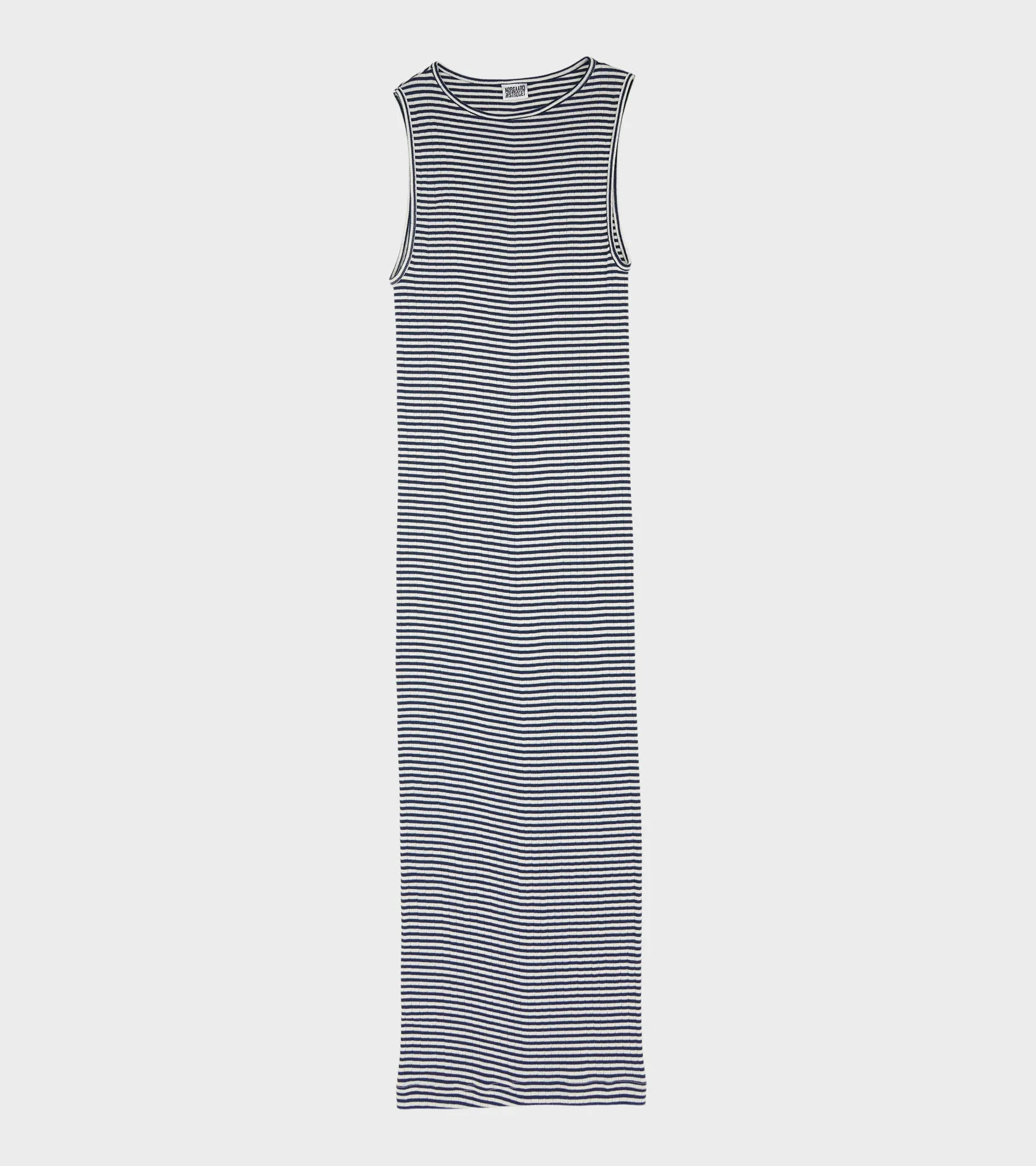 101 Tank Rib Dress Marine/Ecru