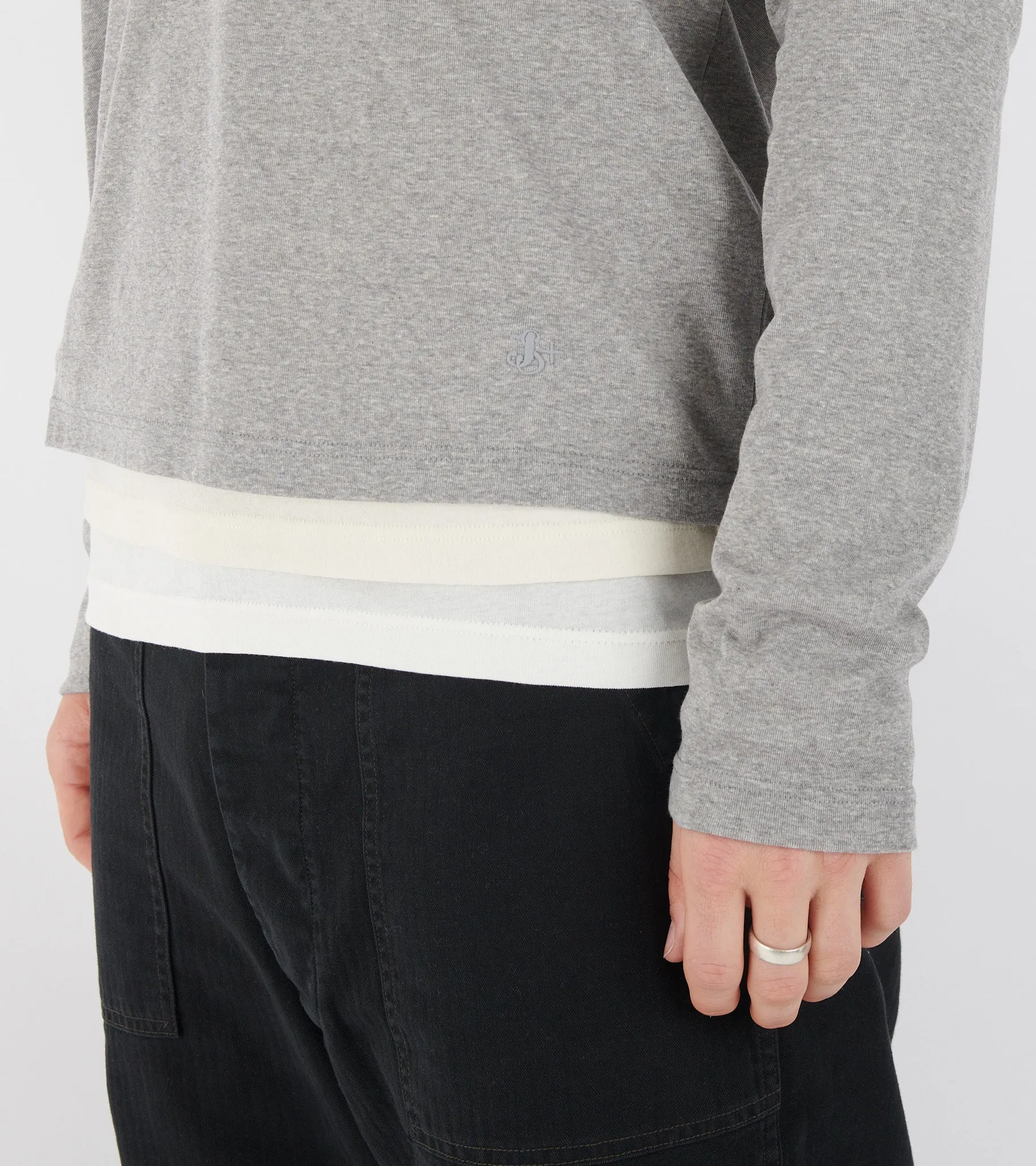 3-pack Layered Set White/Off-white/Grey Mix