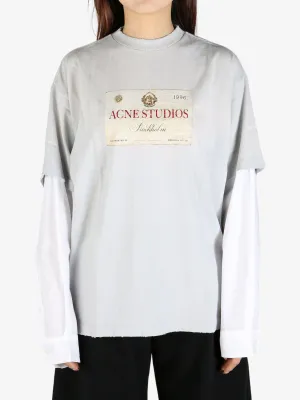 ACNE STUDIOS - Women Layered Print T-Shirt