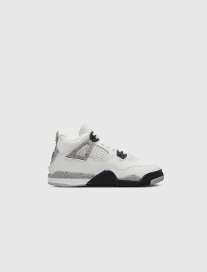 AIR JORDAN 4 RETRO WHITE CEMENT PS