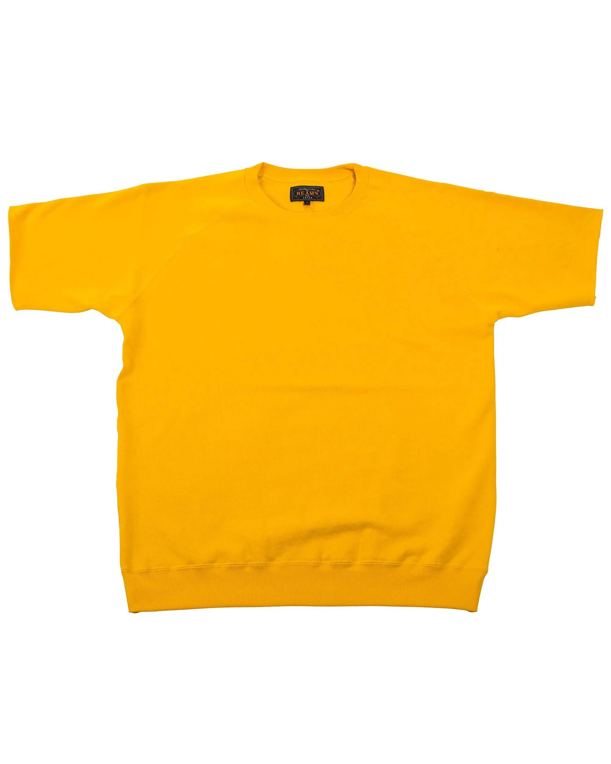 Beams Plus Short Sleeve Sweat Cut-Off Yellow