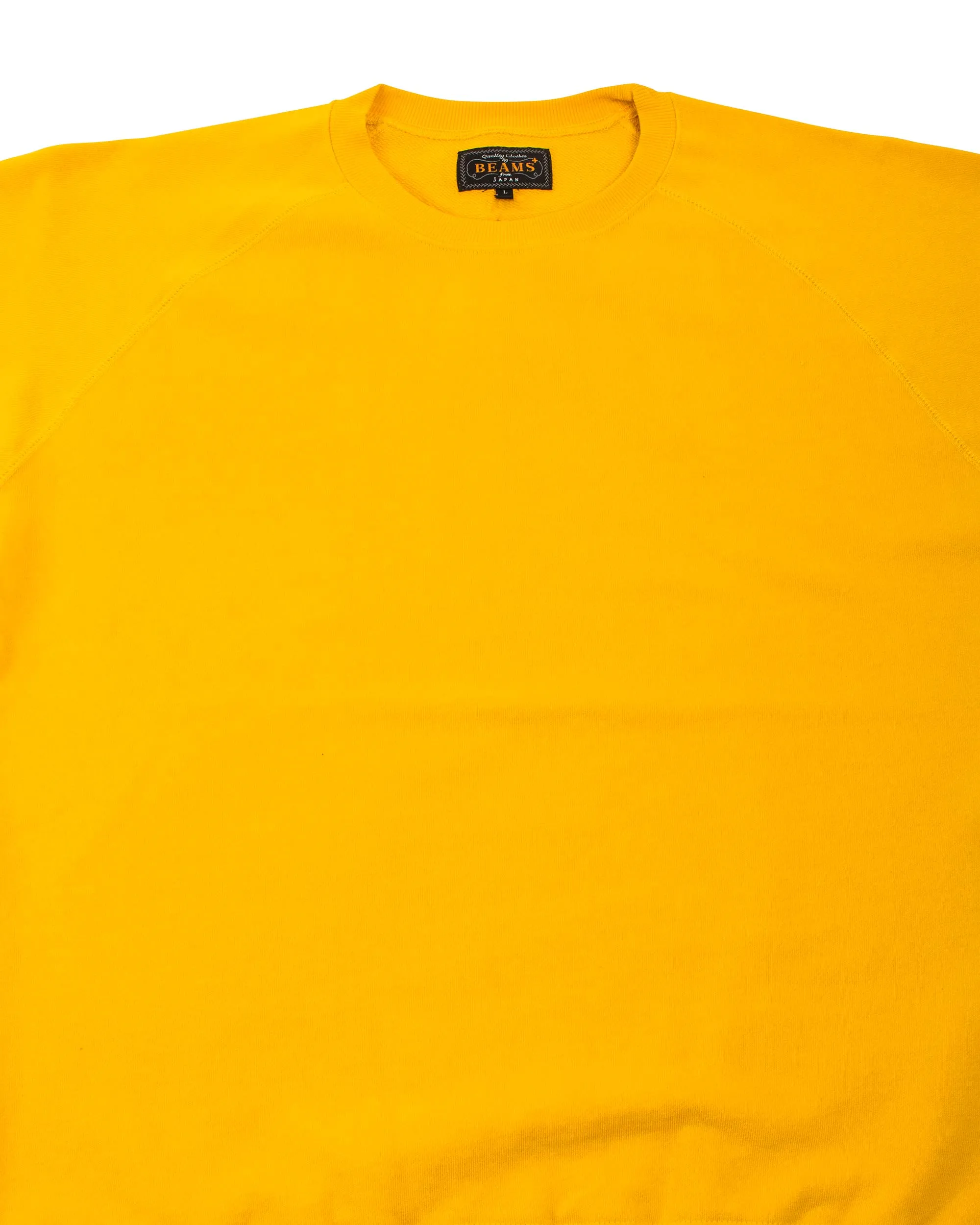 Beams Plus Short Sleeve Sweat Cut-Off Yellow