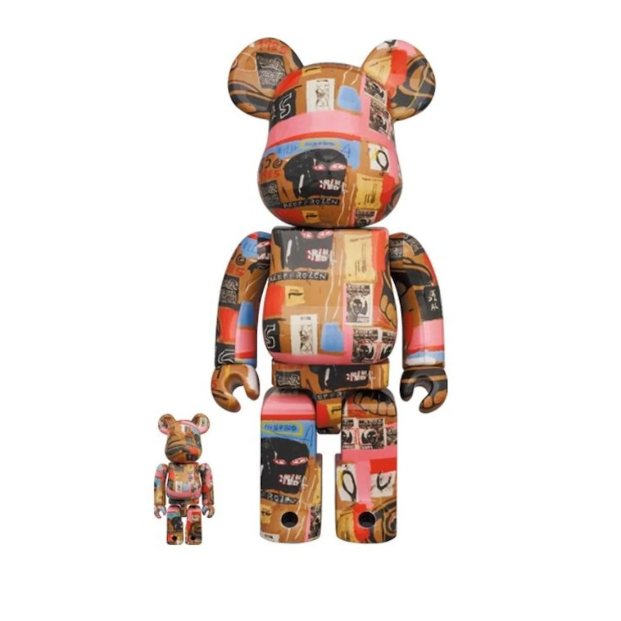 Bearbrick Andy Warhol x JEAN-MICHEL BASQUIAT #2 100% & 400% St