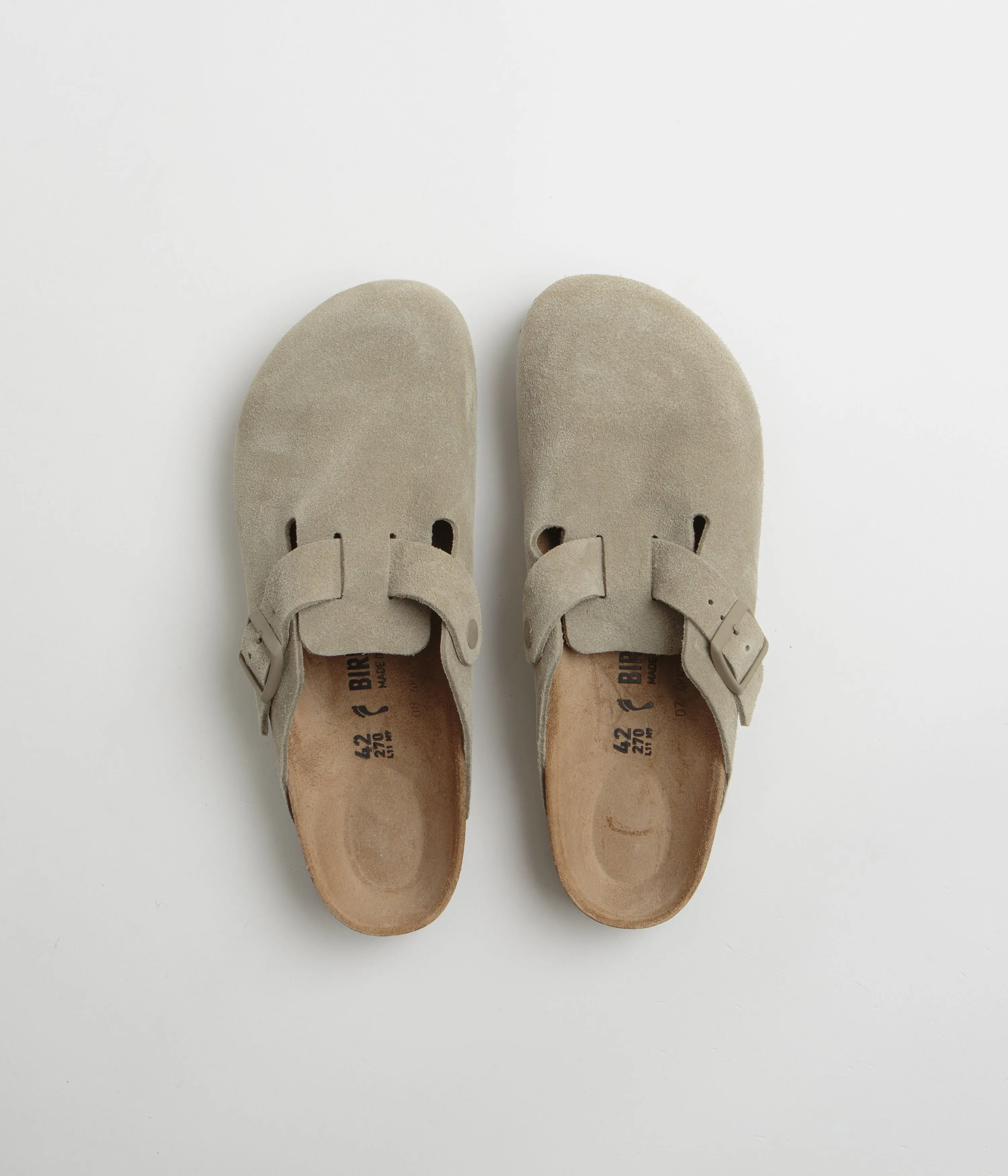 Birkenstock Boston Sandals - Faded Khaki