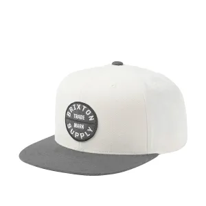 Brixton Oath III Snapback Charcoal/Off White