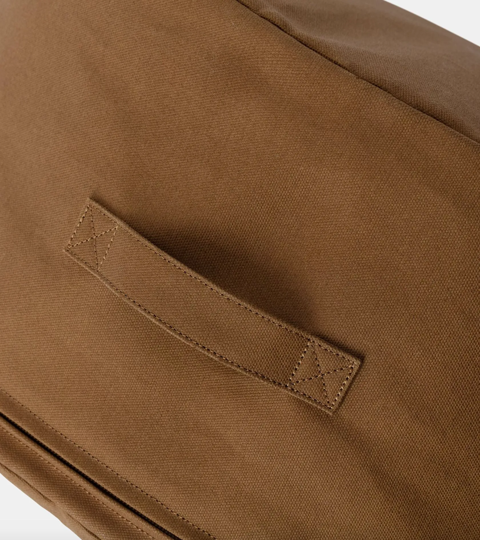 Canvas Pouf Hamilton Brown