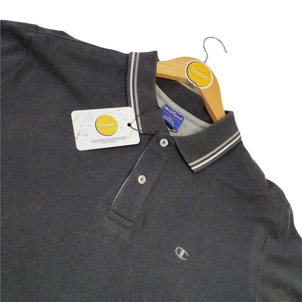 Champion Polo Neck T-shirt (L)