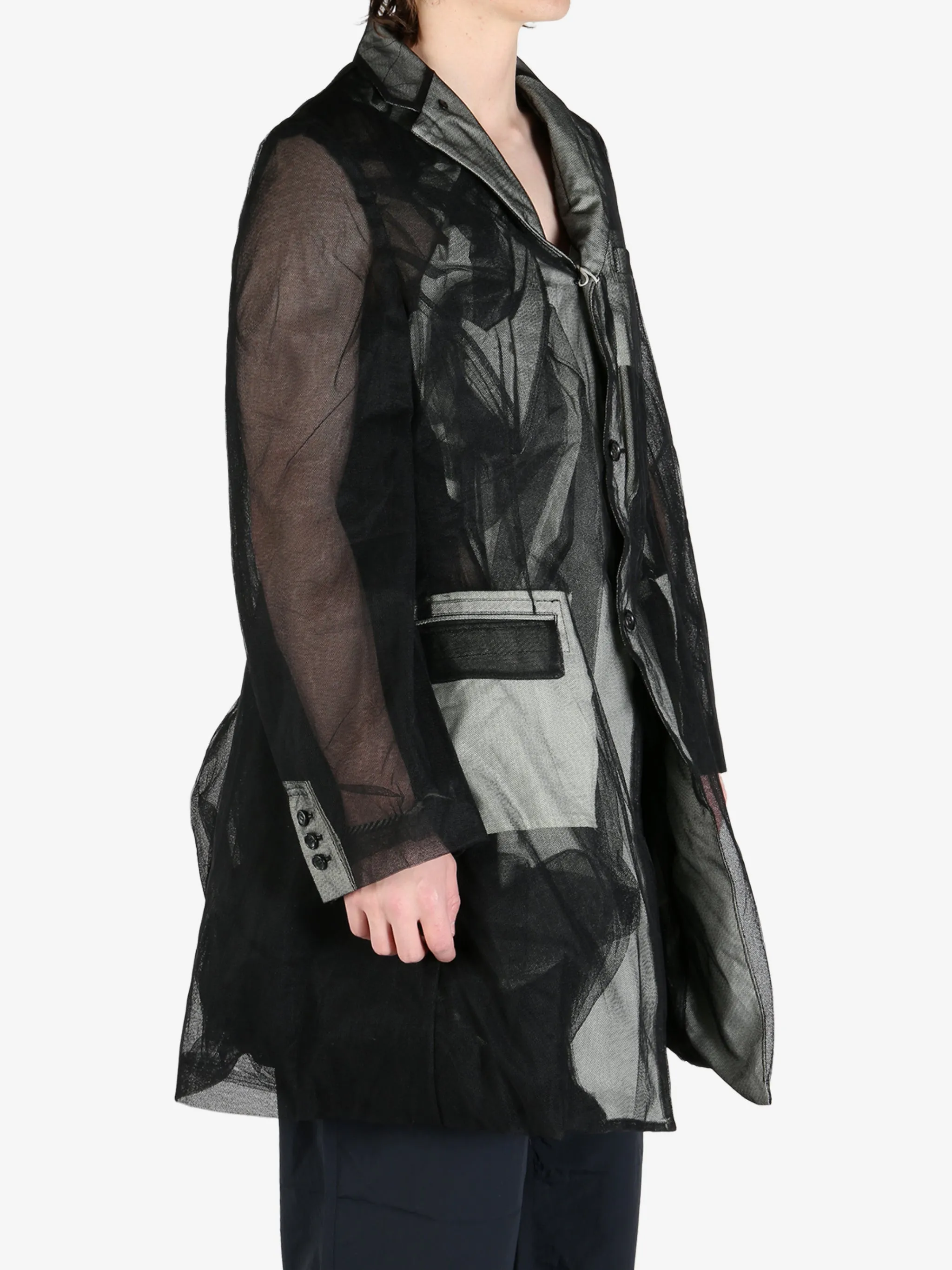 COMME DES GARCONS HOMME PLUS - Men Layered Multi-pocket Jacket