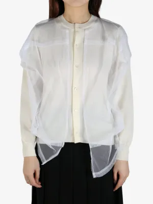 COMME DES GARCONS - Women Layered Button-Up Cardigan