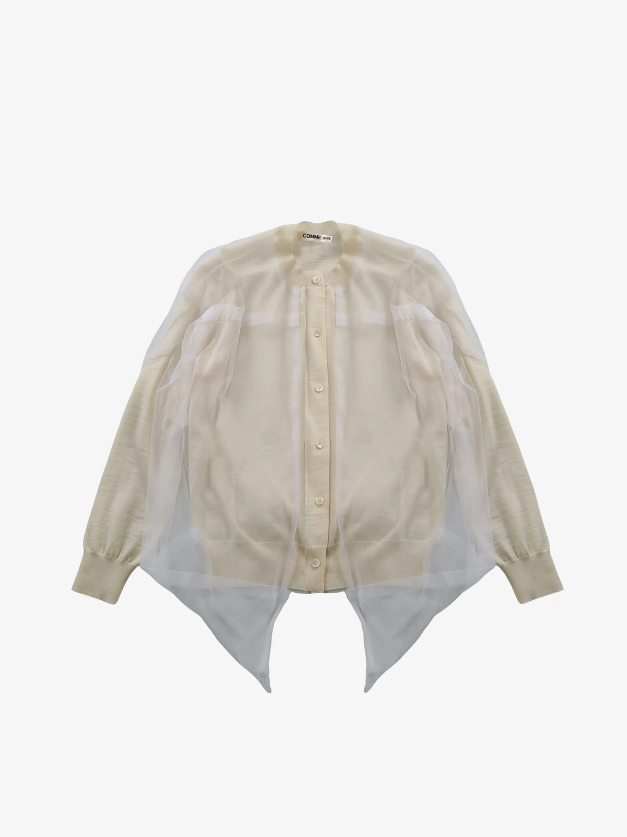 COMME DES GARCONS - Women Layered Button-Up Cardigan