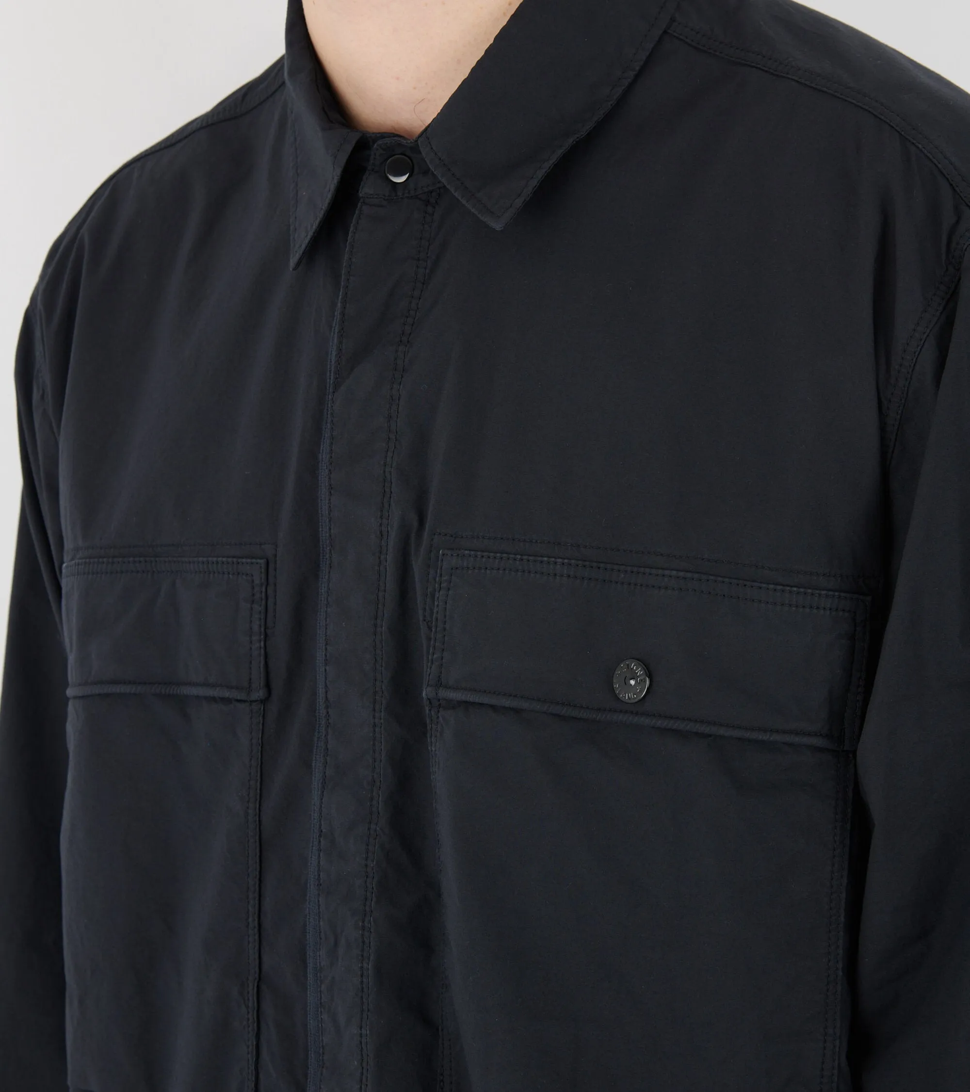 Cotton Overshirt Dark Navy