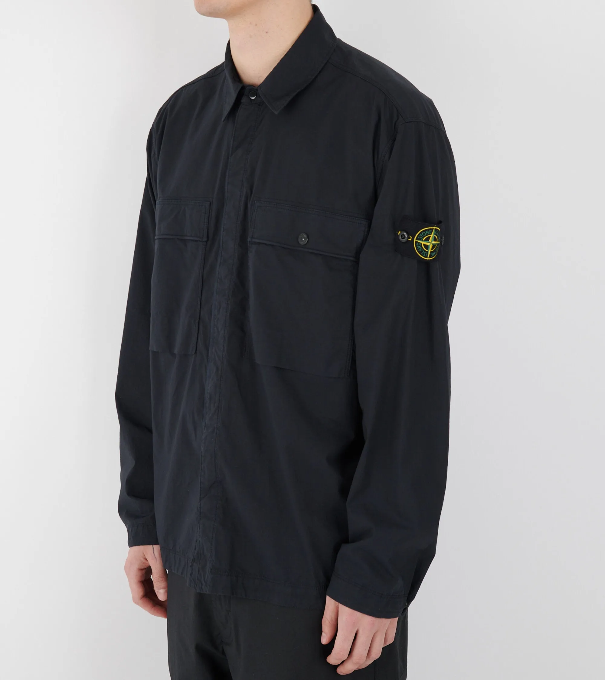 Cotton Overshirt Dark Navy
