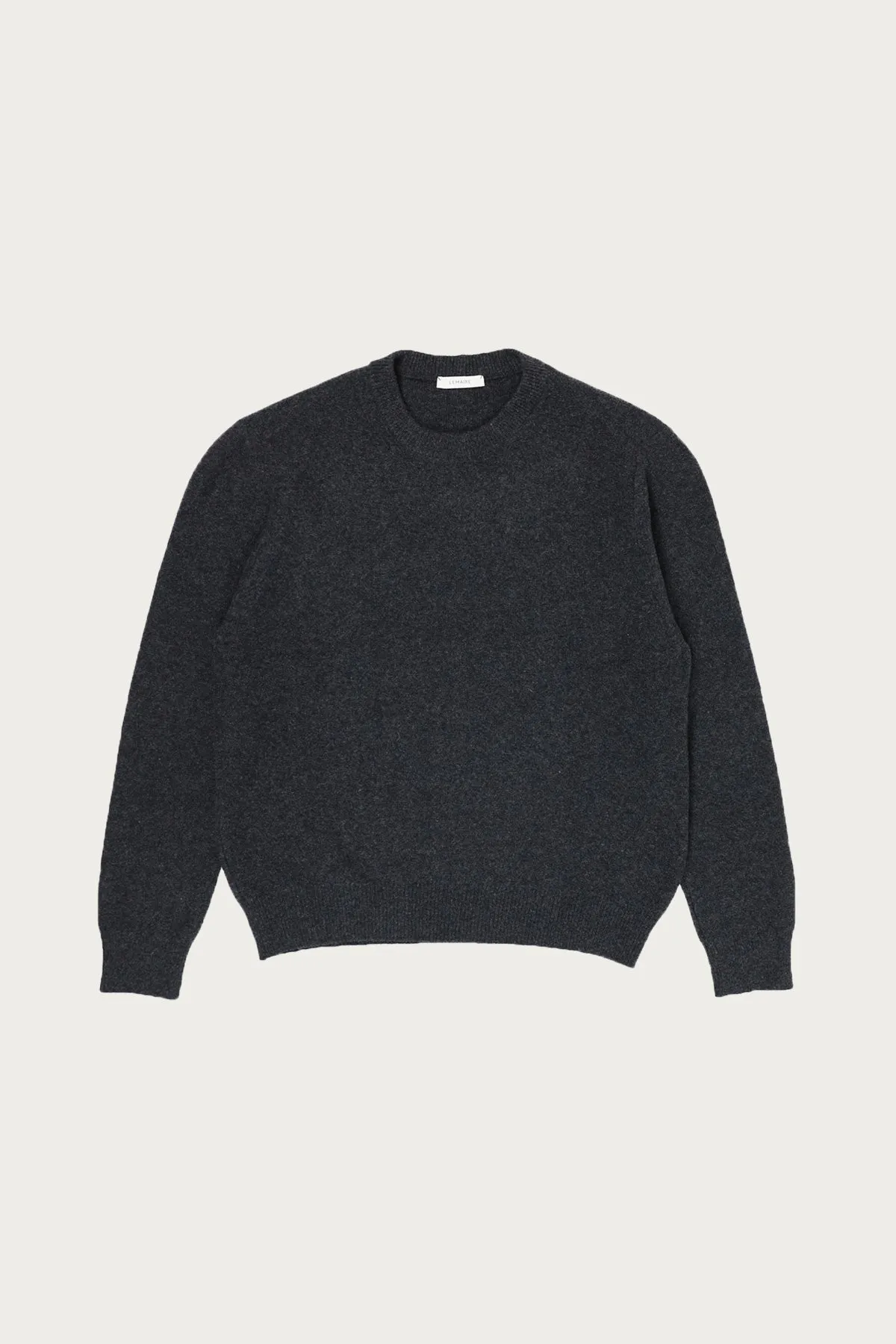 Crew Neck Jumper - Anthracite Melange