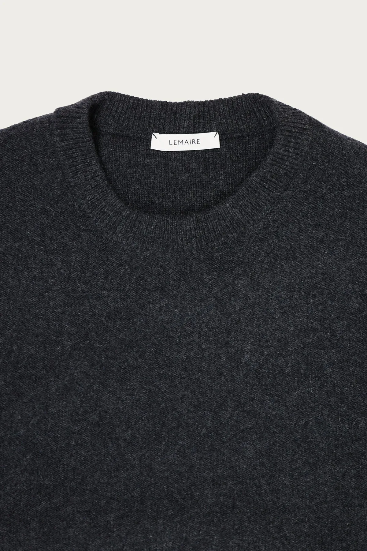 Crew Neck Jumper - Anthracite Melange
