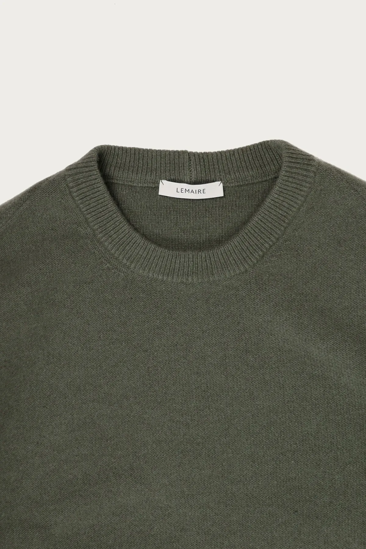 Crew Neck Jumper - Light Moss