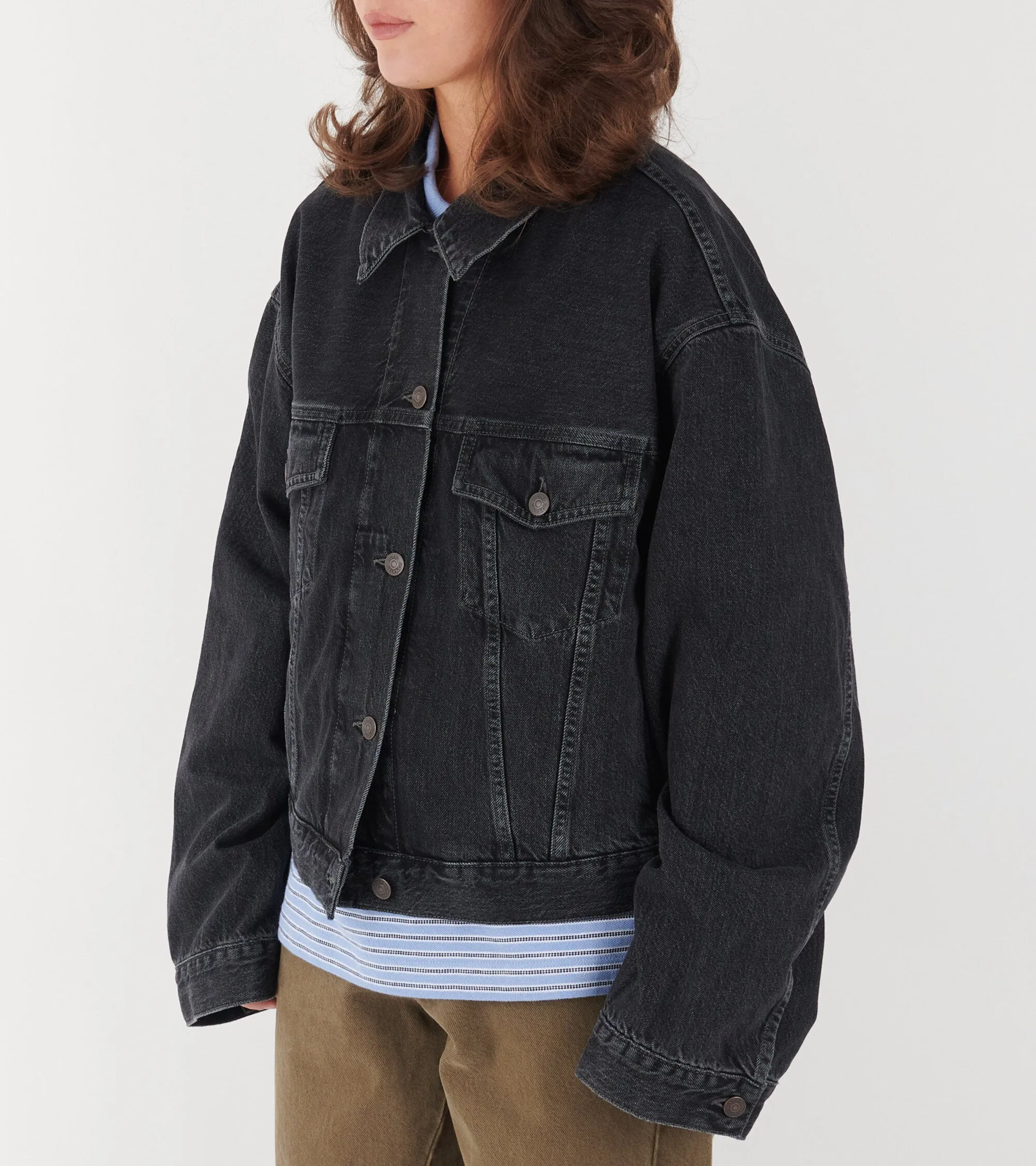 Denim Jacket Washed Black