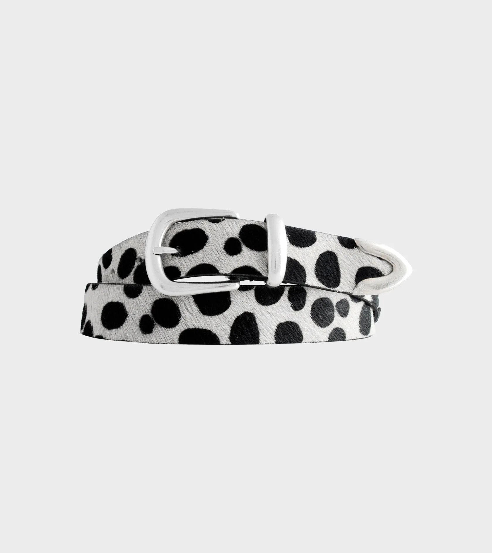 Dr. X Adams M2428 Dalmatian Belt White/Black