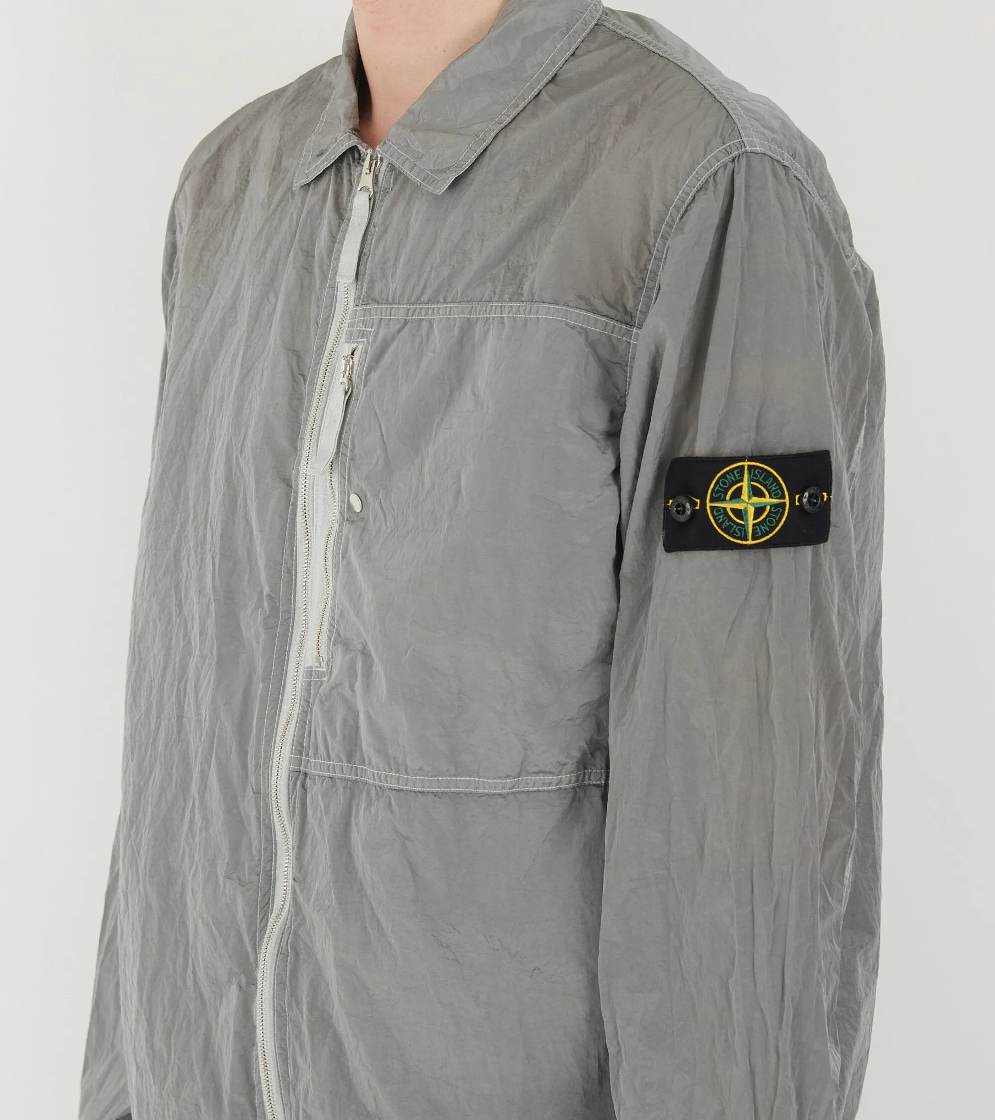 Econyl Nylon Overshirt Grey