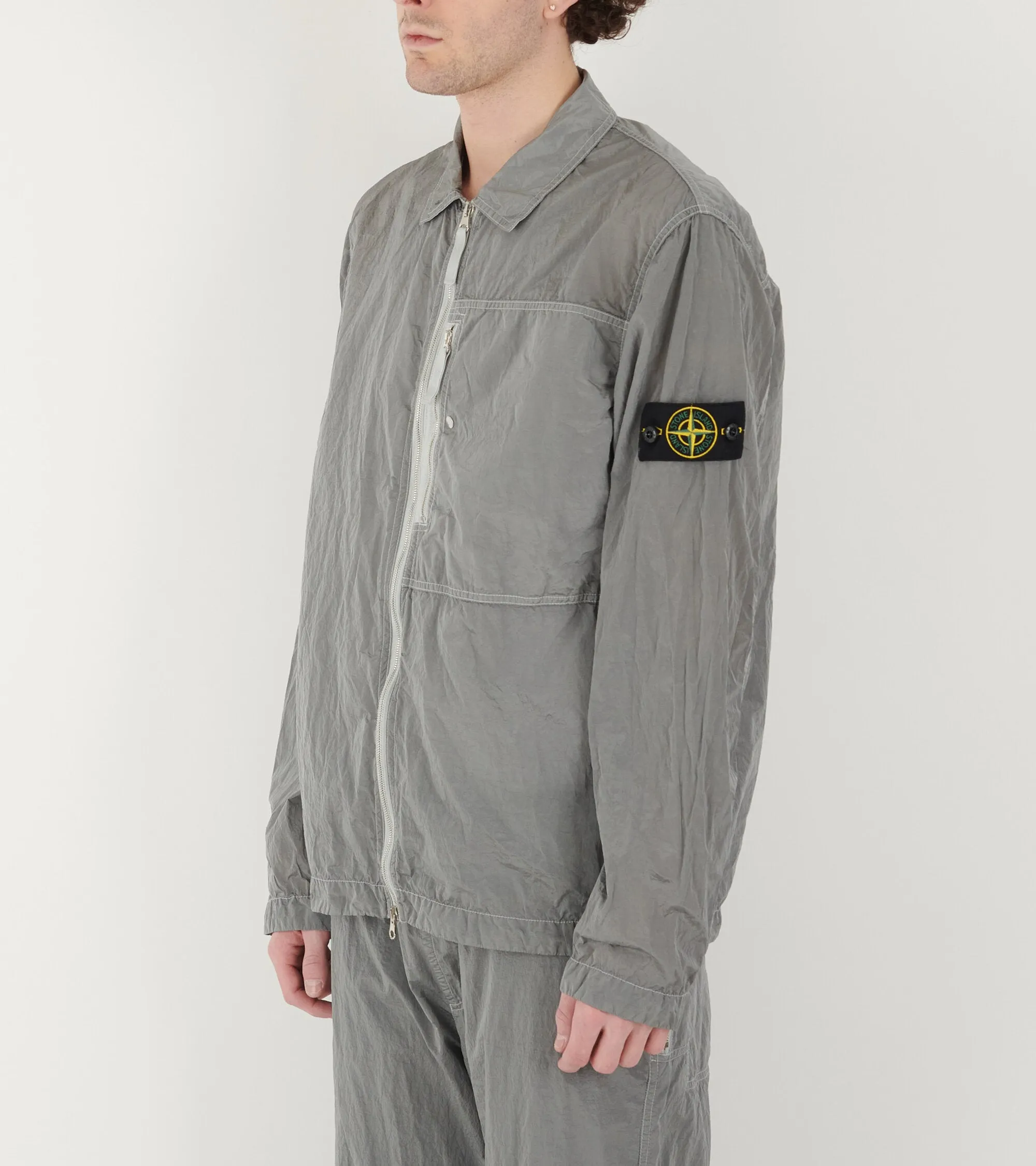 Econyl Nylon Overshirt Grey