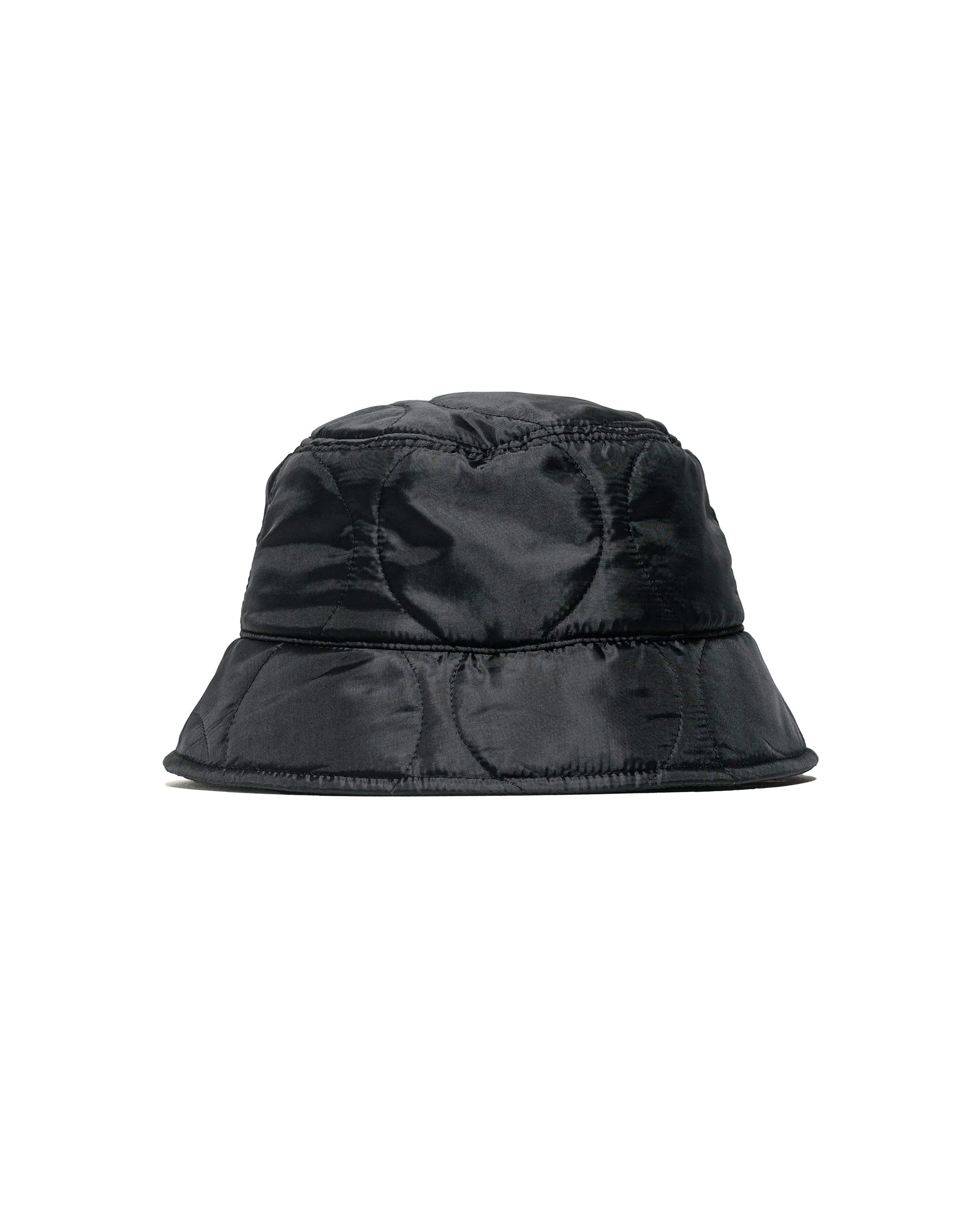 Found Feather Bucket Hat Quilted Military Liner Black