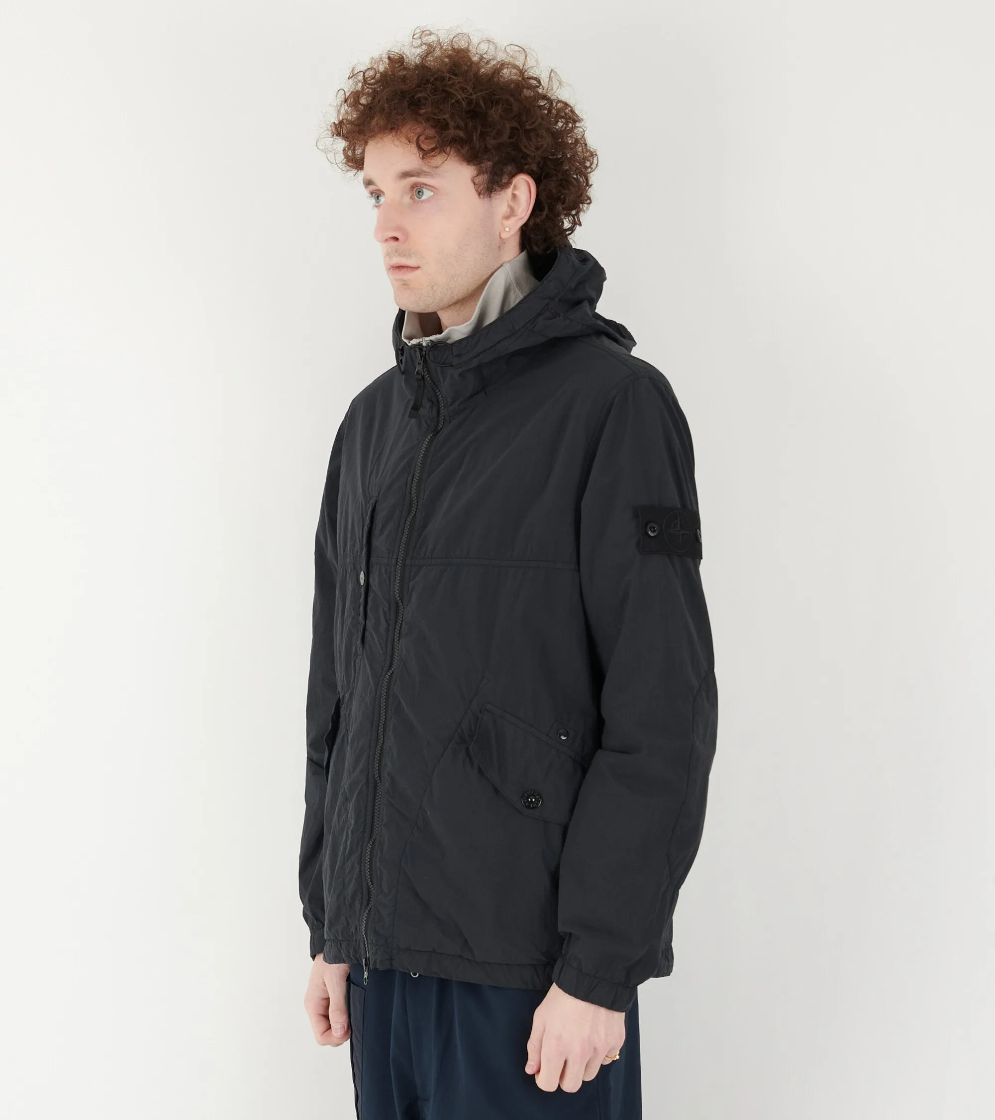Ghost Nylon Smerigliato Jacket Black