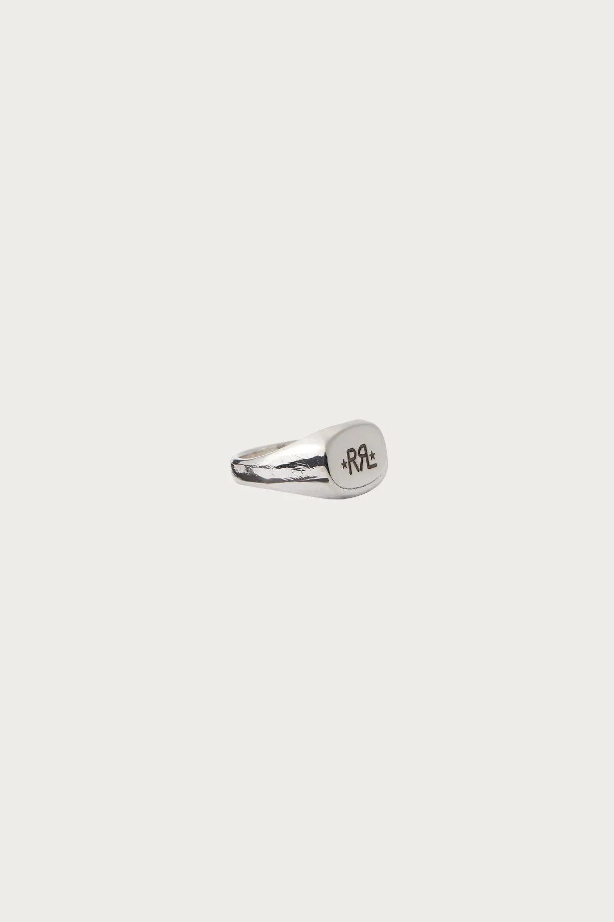 Handmade Sterling Silver Signet Ring - Silver