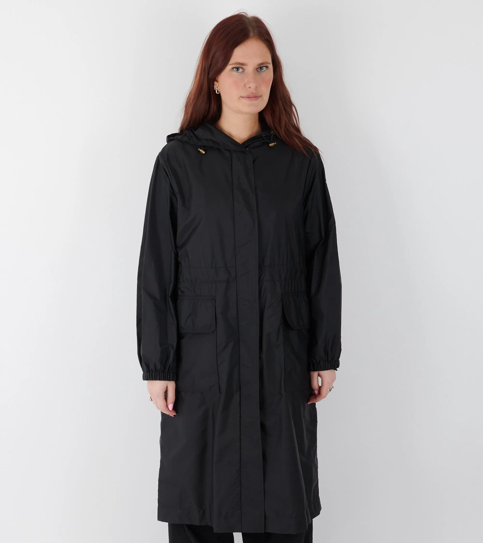 Hiengos Hooded Rain Coat Black