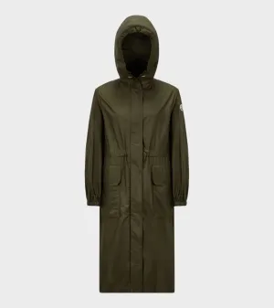 Hiengos Hooded Rain Coat Dark Green