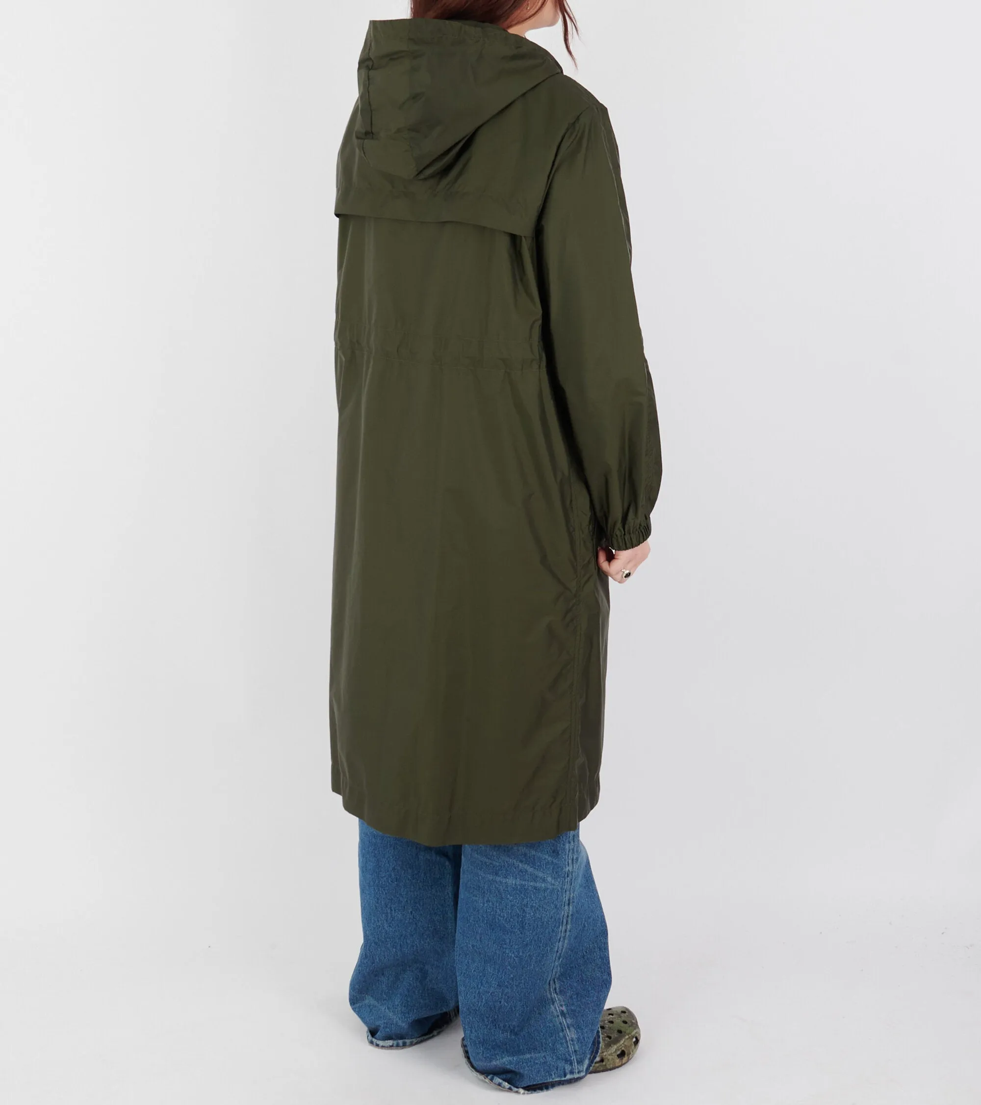 Hiengos Hooded Rain Coat Dark Green