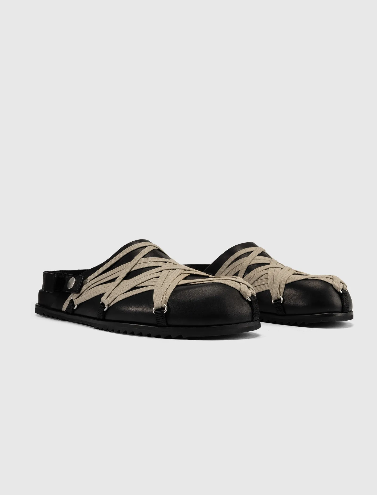 HOLLYWOOD MEGALACED MULE  GRANOLA/BLACK 