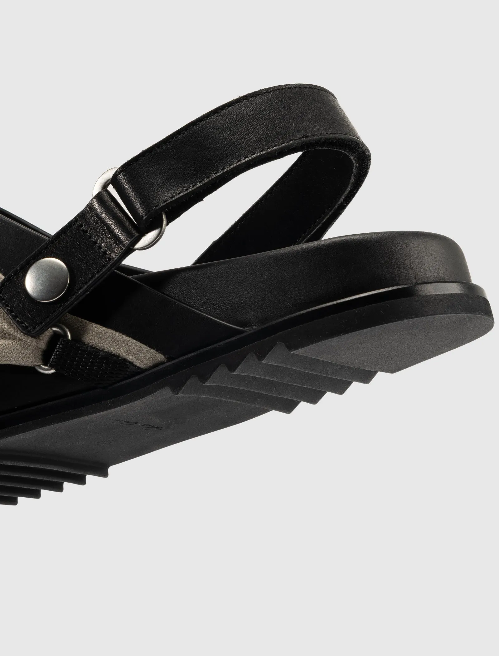 HOLLYWOOD MEGALACED MULE  GRANOLA/BLACK 