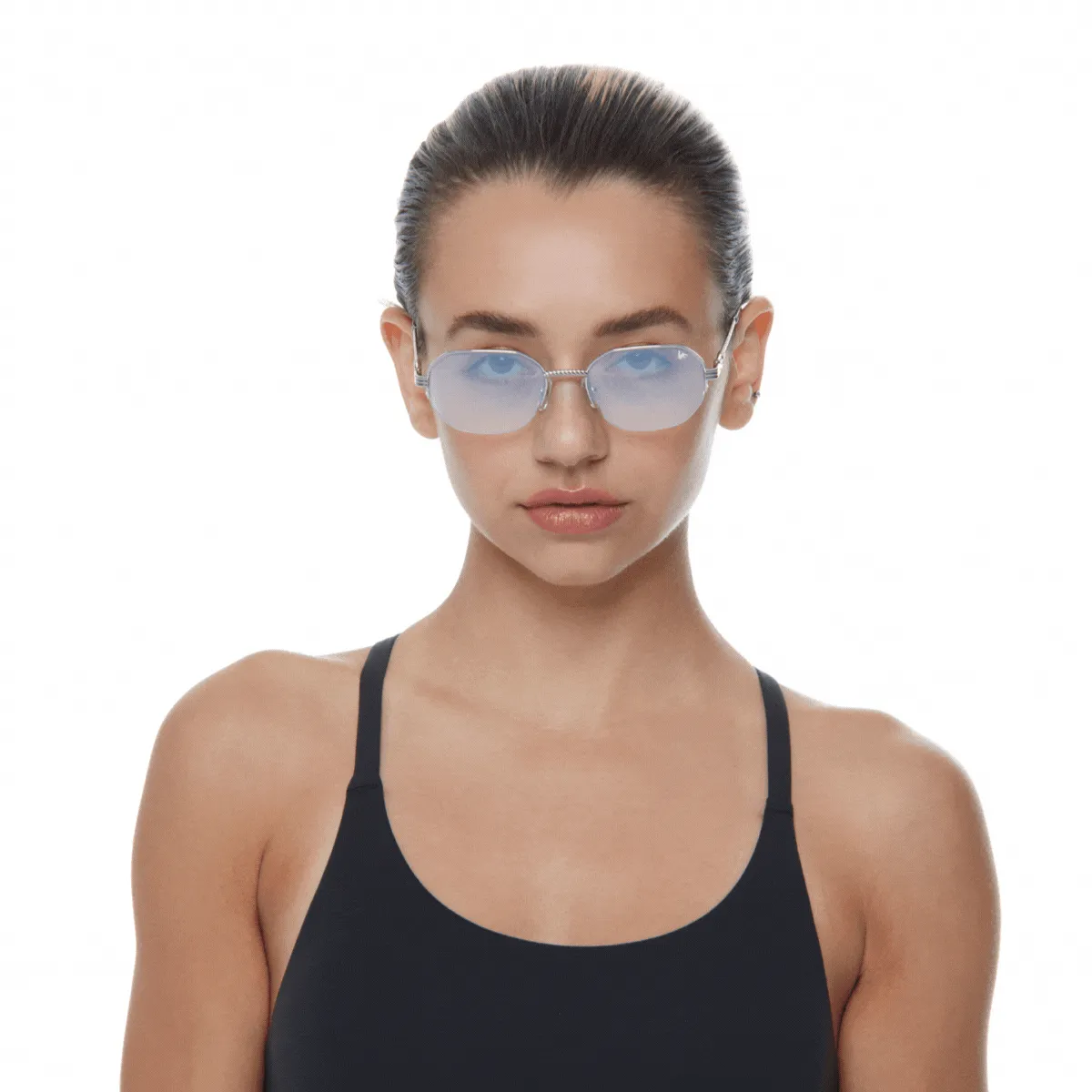 Hustler Half Rim 18KT White Gold
