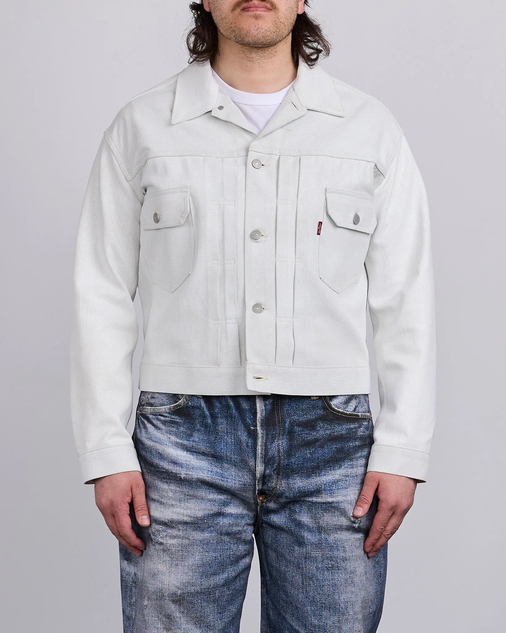 Junya Watanabe MAN Levi's Foil Print Jacket Off White