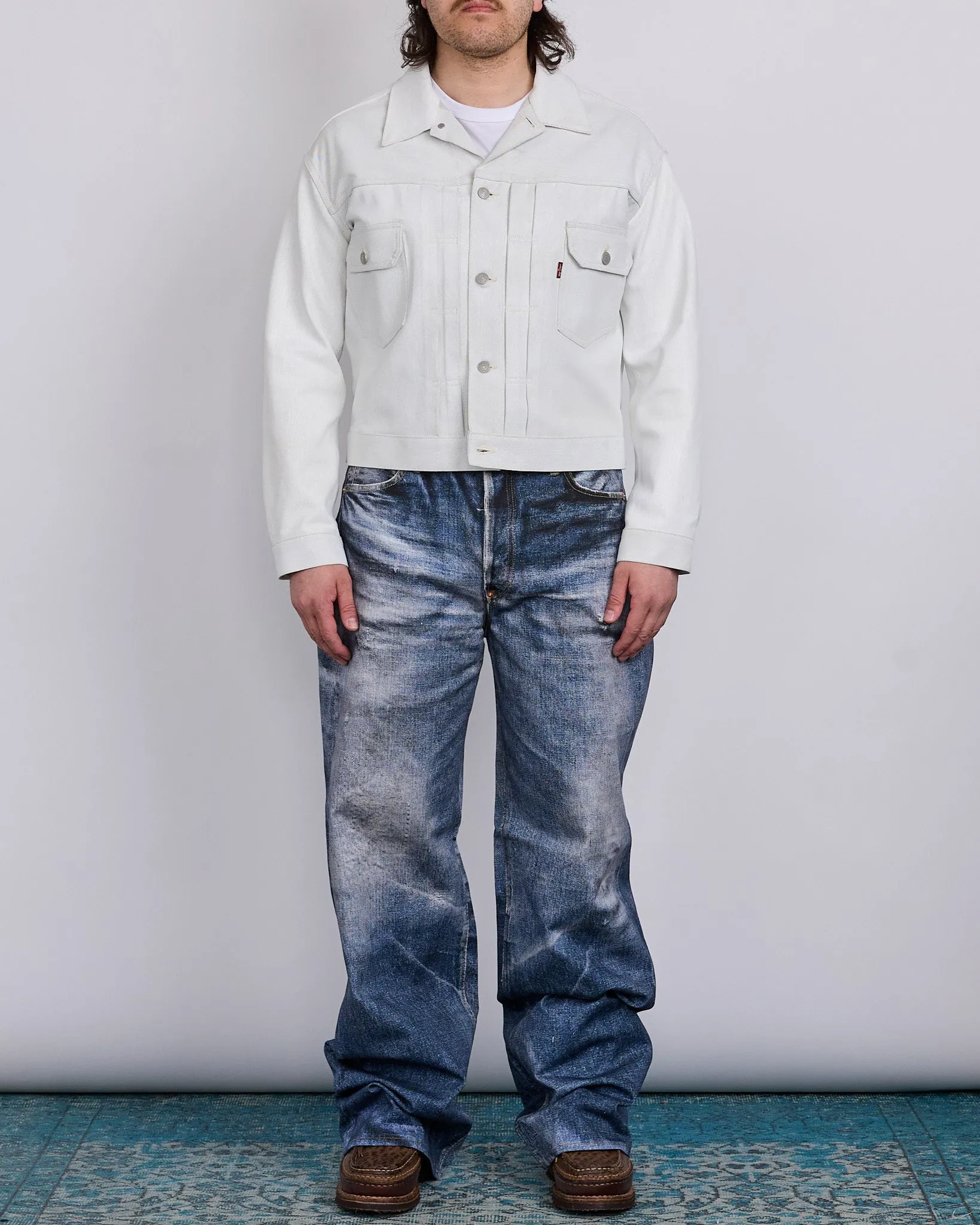 Junya Watanabe MAN Levi's Foil Print Jacket Off White