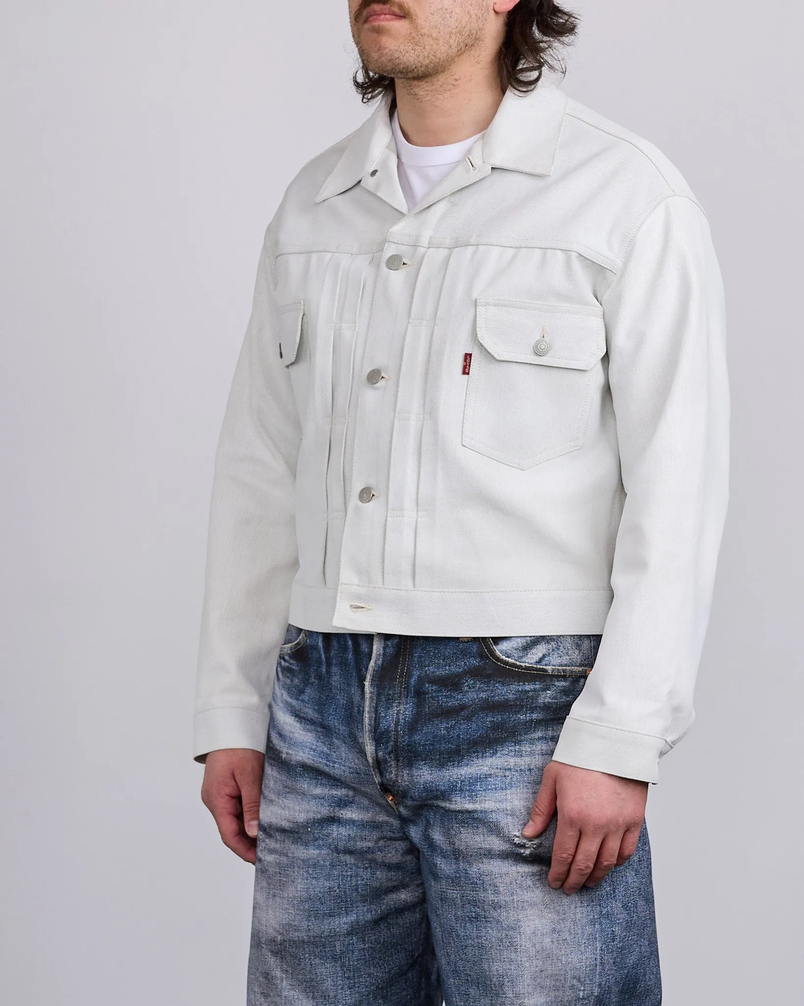Junya Watanabe MAN Levi's Foil Print Jacket Off White