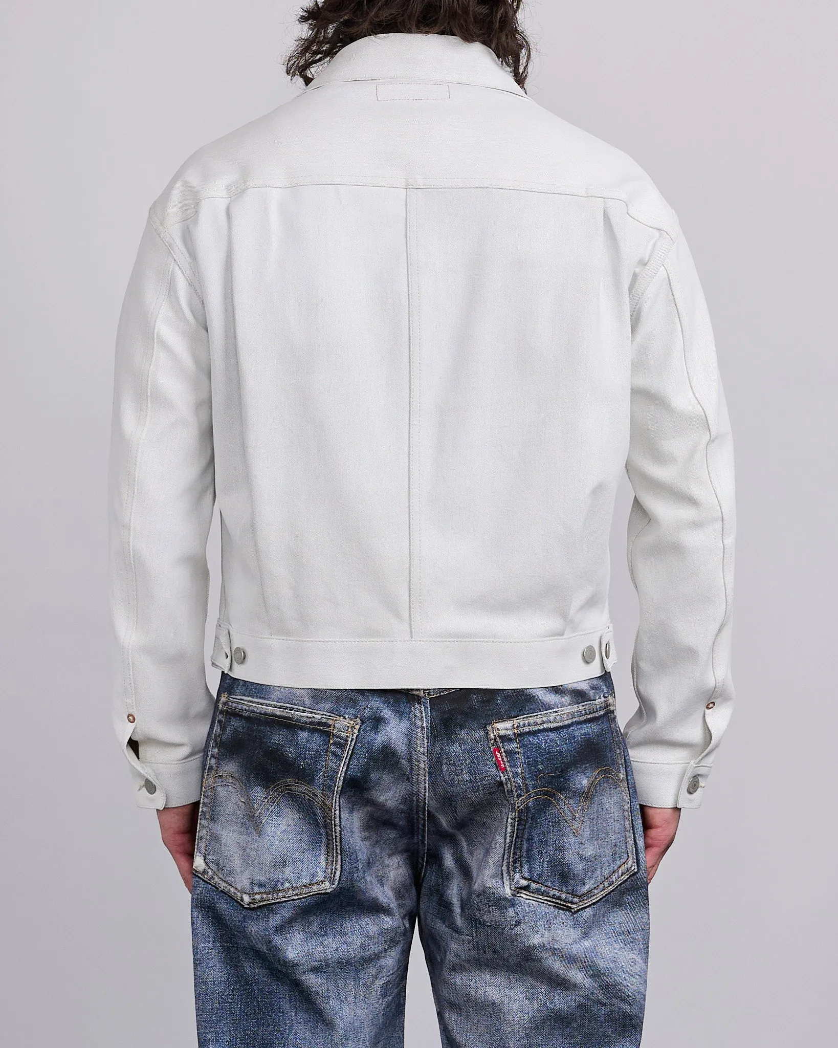 Junya Watanabe MAN Levi's Foil Print Jacket Off White