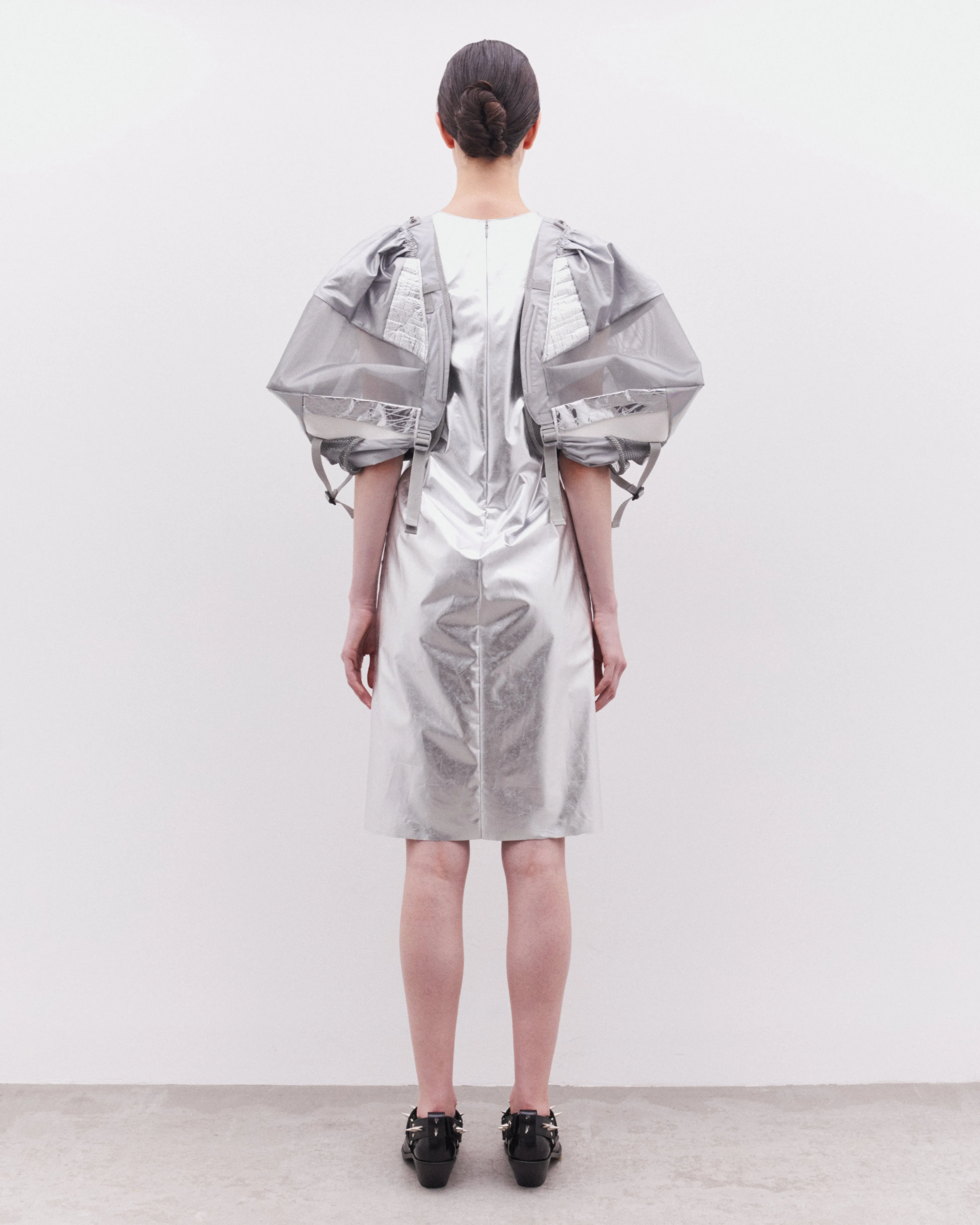 Junya Watanabe - Women's Multi Fabric Strap Dress - (Silver)