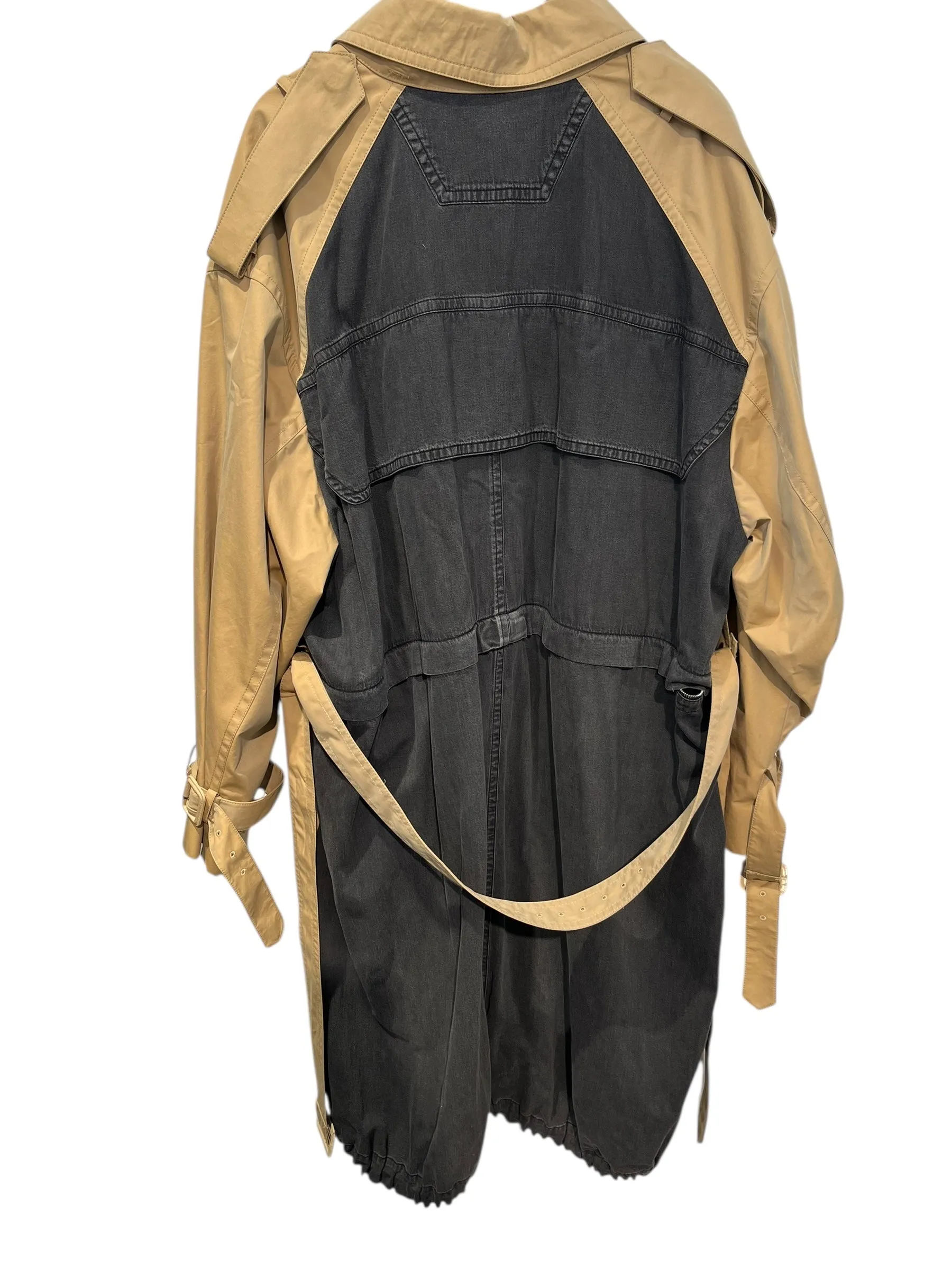 Juun.J/Trench Coat/50/Cotton/BEG/DENIM LAYERED
