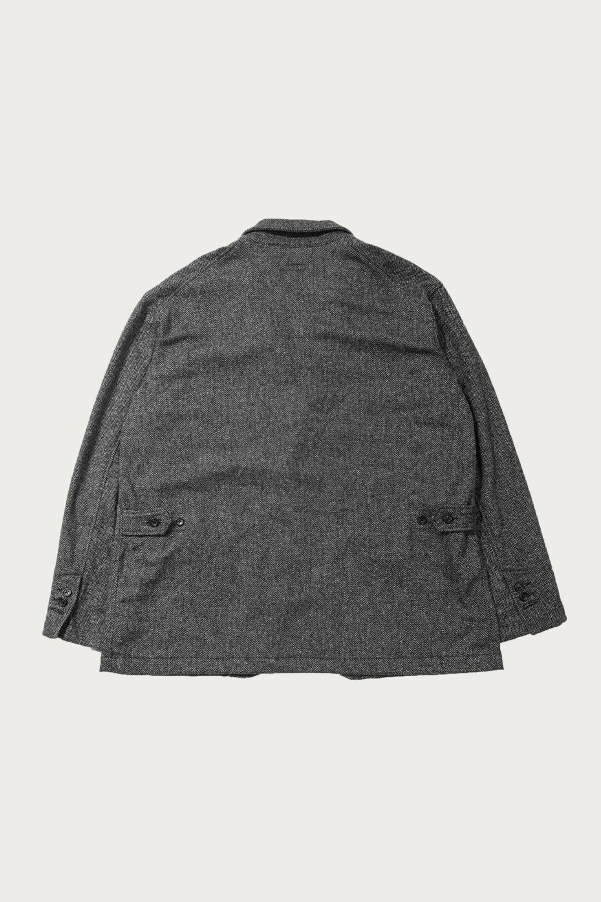 Loiter Jacket - Grey Poly/Wool Herringbone