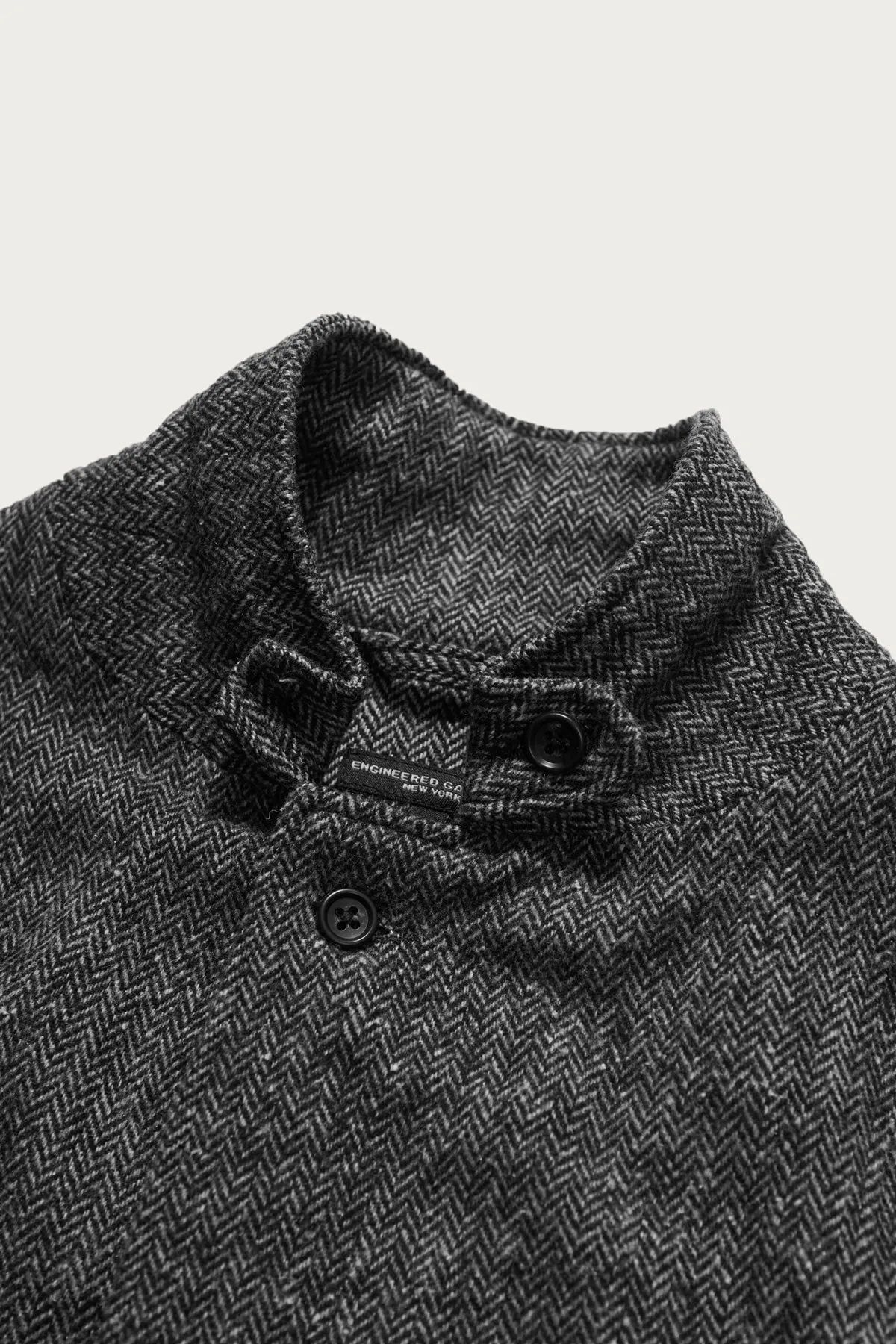 Loiter Jacket - Grey Poly/Wool Herringbone