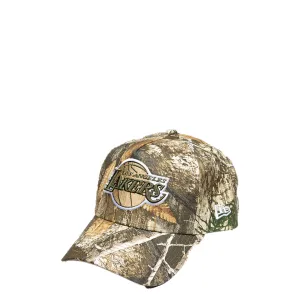 LOS ANGELES LAKERS 9FORTY REALTREE KHAKI  ADJUSTABLE A-FRAME CAP