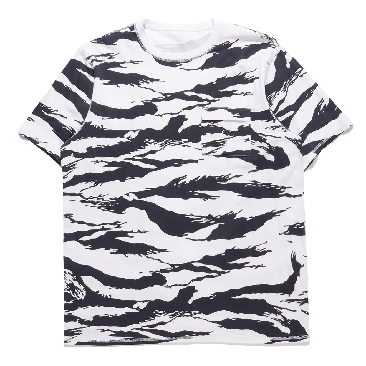 Maharishi Men Camo Pocket T-Shirt Marinier Tigerstripe Sparse