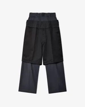 Maison Margiela - Women's Layered Pants - (Grey/Black)
