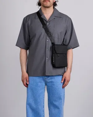 Marni Cityscape Tecno Cordura Crossbody Iphone Bag Black