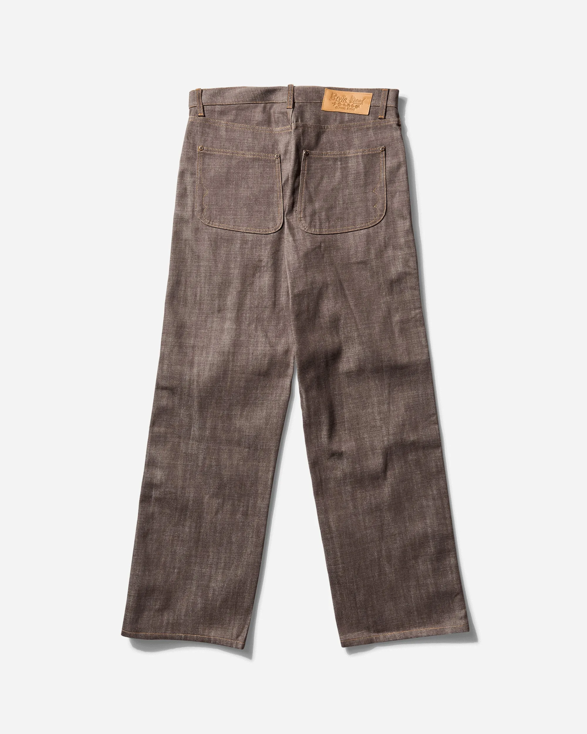 Men's Type 00 14.5oz Selvedge Denim Pants Brown