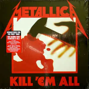 Metallica Kill Em All 180 Gram Remastered Vinyl