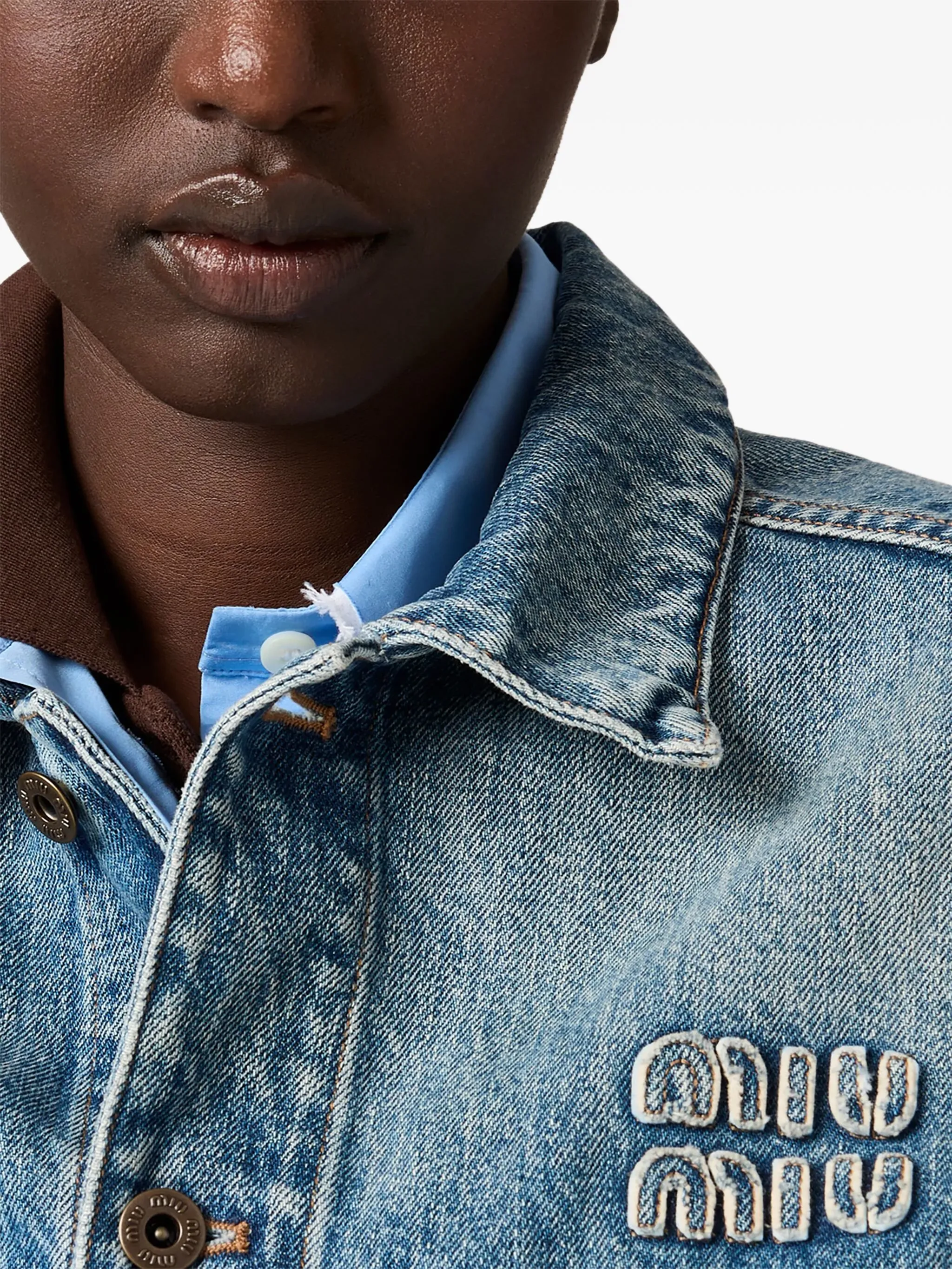 MIU MIU - Women Denim Cropped Jacket