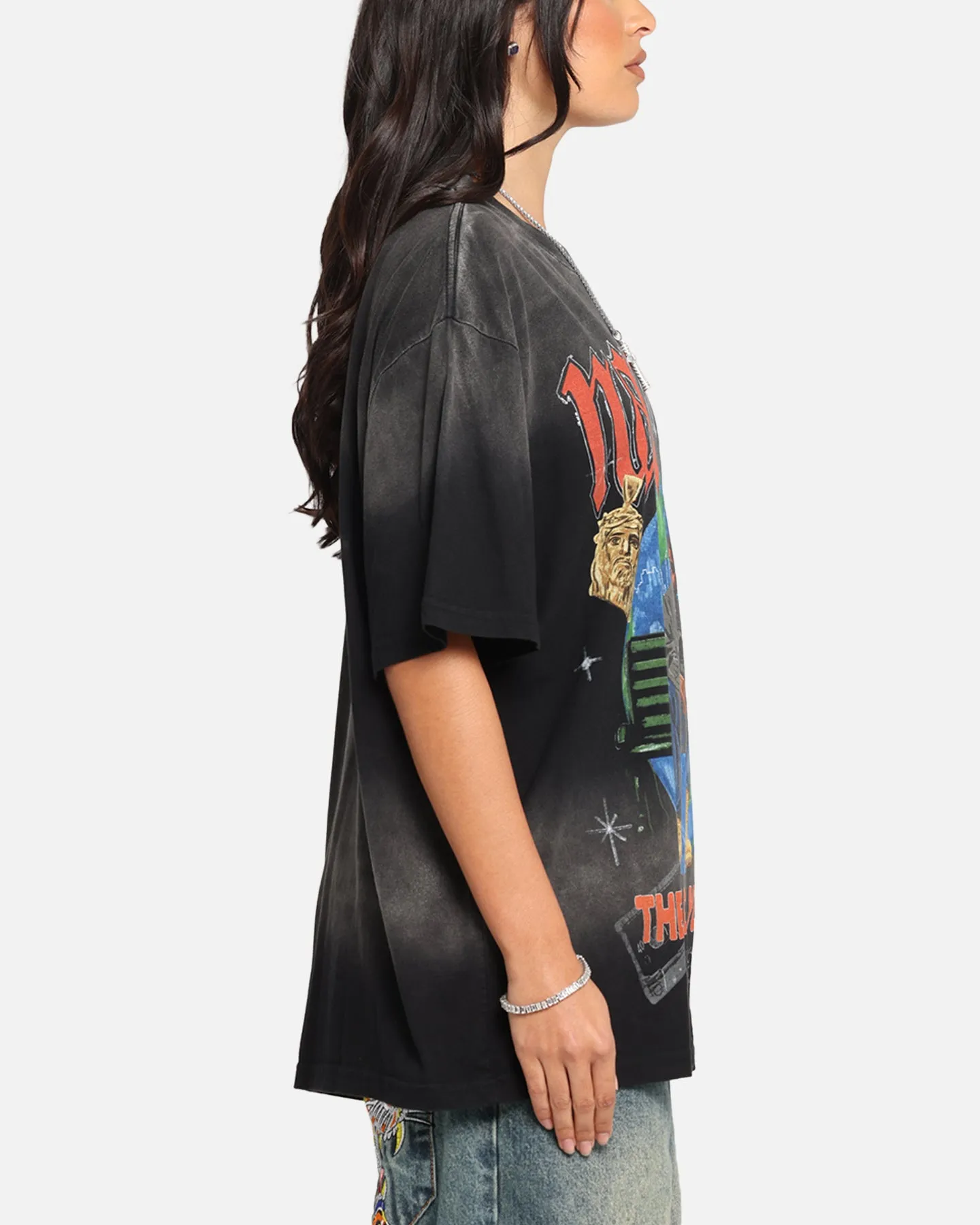 Nas The World Is Yours T-Shirt Washed Black