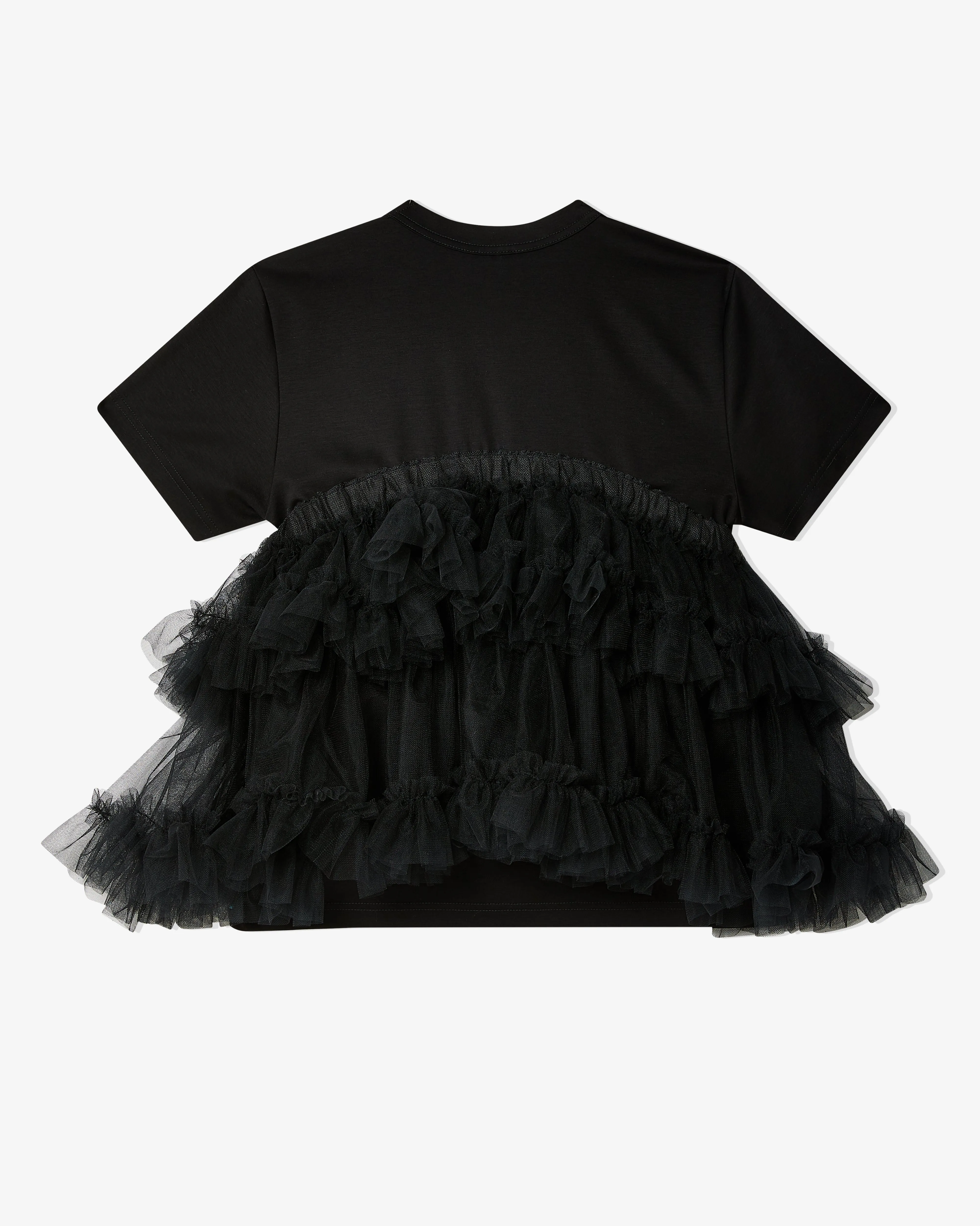 Noir Kei Ninomiya - Women's Layered Nylon Tulle Skirt T-Shirt - (Black)